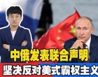 直接点题！中俄共批美国！联合声明加强中俄关系，反对霸权主义
