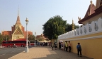 柬埔寨首都金边王宫/留意高棉建筑＋银地砖