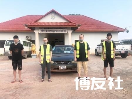 西港4名中国男子伪装高速公路工作人员前往金边被捕