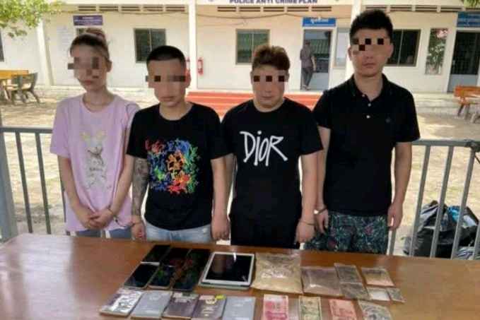 西港警方突袭一赌场 逮捕4名涉嫌贩毒的中国男女