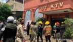 柬埔寨金边市一KTV发生火灾