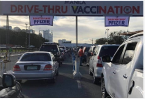 马尼拉市Quirino 检阅台免下车疫苗接种服务正式关闭