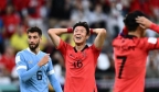 世界杯-黄义助失良机戈丁头球中柱 乌拉圭0-0韩国