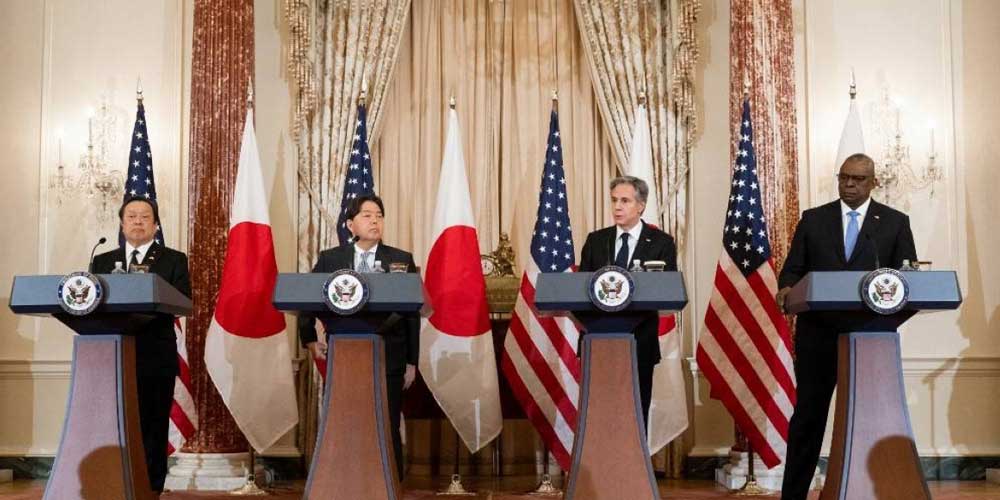 日本、美国支持同盟对抗中国、朝鲜威胁