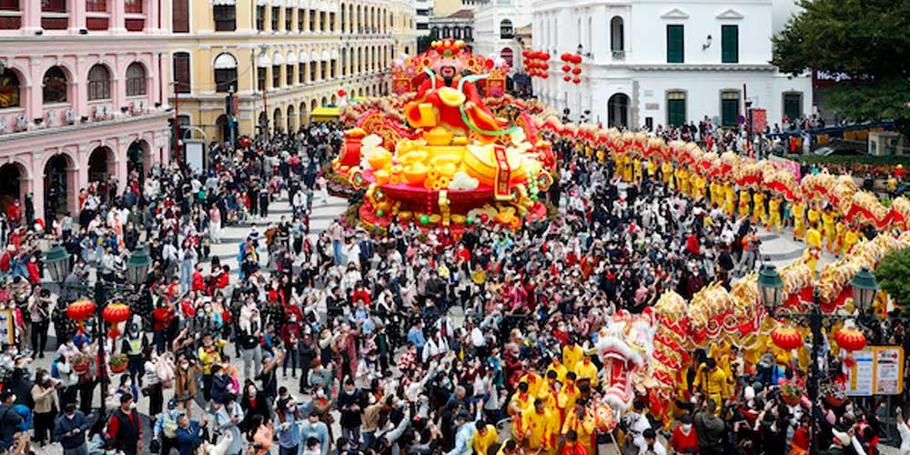 中国新年假期的5天内，澳门游客人数超过31.8万