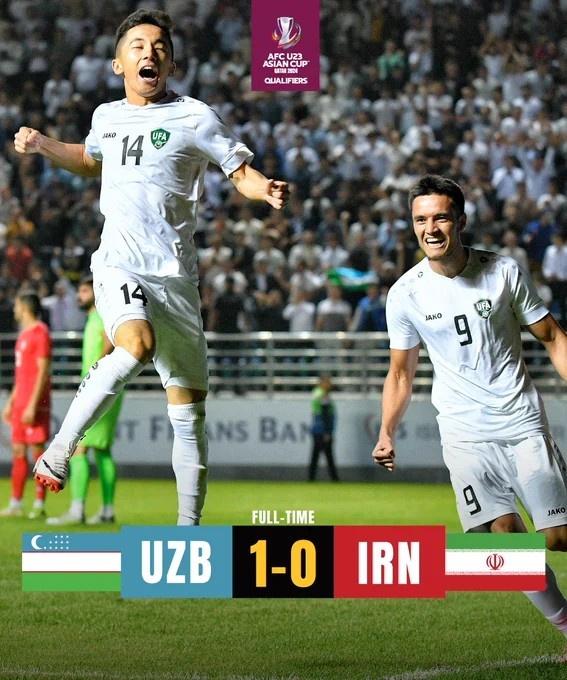 强队落马！伊朗国奥客场0-1不敌乌兹，无缘明年U23亚洲杯正赛